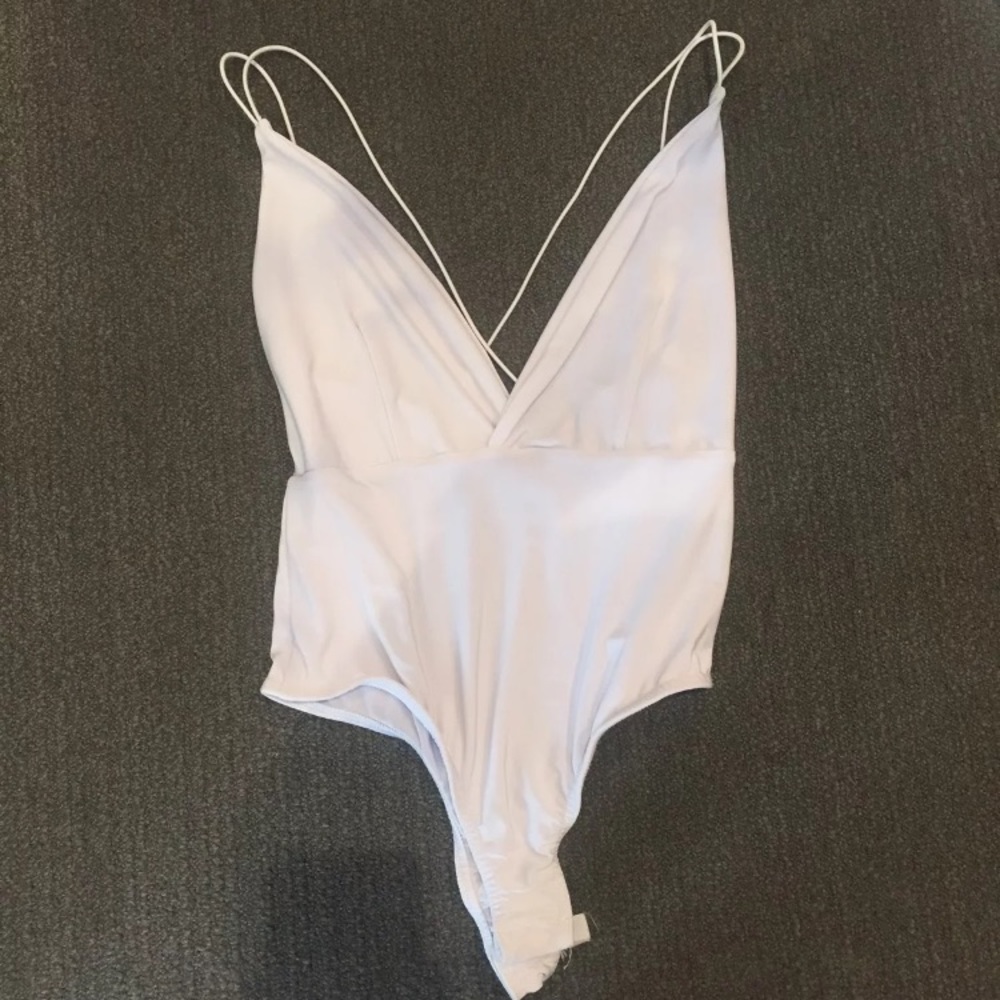 Missguided Strappy V-neck bodysuit